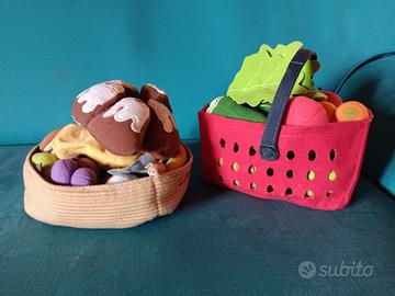 gioco alimenti in stoffa