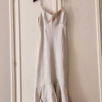 Abito beige lungo estivo