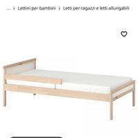 Lettino sniglar ikea completo di doghe e materasso