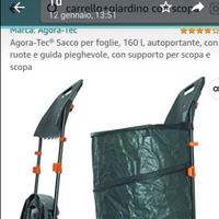 carrello porta sacco erba