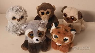 5 peluche Ty occhioni glitter