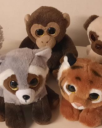 5 peluche Ty occhioni glitter