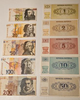 Banconote Slovenia 