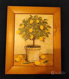 quadro limoni con cornice 