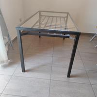 Tavolo ferro e vetro