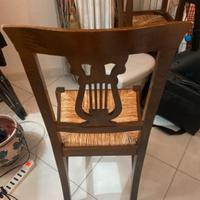 Sedie in legno noce