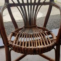 Sediolina in legno di bambù