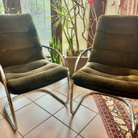 Poltroncine modernariato velluto