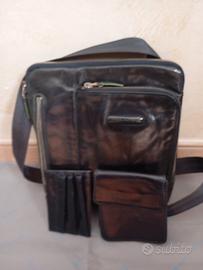 borsello Piquadro nero in pelle 