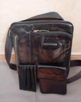 borsello Piquadro nero in pelle 