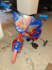 Bicicletta spiderman 12" bimbo 2-5 anni