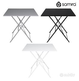 Tavolo Pieghevole In Metallo, Mod. Sorrento