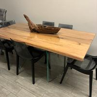 Tavolo in vero legno con 6 sedie Devina Nais