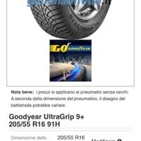 Gomme invernali Goodyear ultra Grip 97 205/55 R13