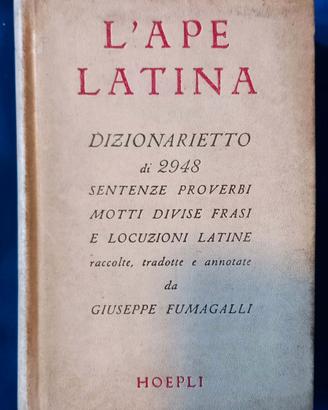 l'ape latina dizionario del 1969