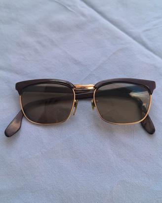 occhiali da sole vintage Viennaline uomo oro