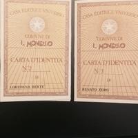 carta d'identita' Renato Zero e Loredana Berte ' s