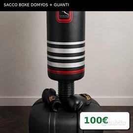 . SACCO DA BOXE AUTOPORTANTE DOMYOS + GUANTONI