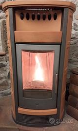 Stufa pellet piazzetta doppia uscita p961