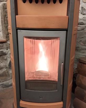 Stufa pellet piazzetta doppia uscita p961