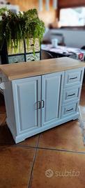 Tavolo isola armadietto per cucina