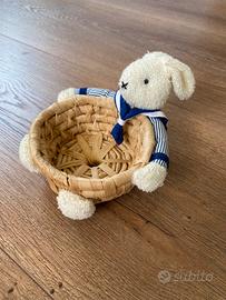 Coniglietto porta gioie cestino porta oggetti