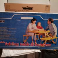 Tavolo da campeggio 4 posti vintage
