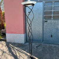 Lampada da terra soggiorno ferro battuto antico