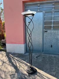 Lampada da terra soggiorno ferro battuto antico