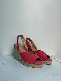 Castañer espadrillas con zeppa rosa 37
