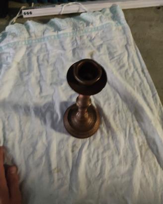 portalampada candelabro vindage in rame -
