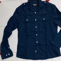 camicia blauer da uomo tg s blu 