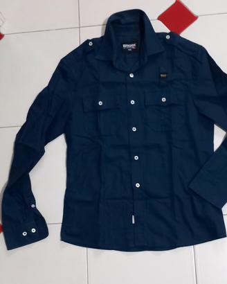 camicia blauer da uomo tg s blu 