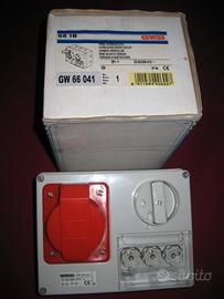 Presa interbloccata Gewiss 66041 3P+T(NUOVA)