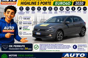 Volkswagen Polo 5 Porte 1.6 TDI HIGHLINE 95CV DSG