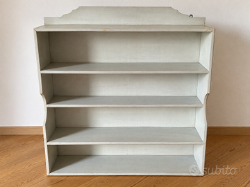 Libreria shabby chic bianco avorio – 99,5 × 111 cm