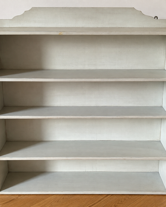 Libreria shabby chic bianco avorio – 99,5 × 111 cm