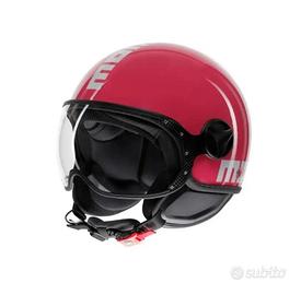 Casco moto jet Momodesign FGTR Mono Candy fucsia w