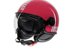 Casco moto jet Momodesign FGTR Mono Candy fucsia w
