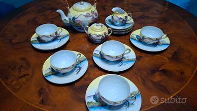 Servizio da tè Giapponese Vintage in Porcellana