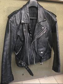 Chiodo giacca in pelle vintage anni 90