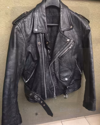 Chiodo giacca in pelle vintage anni 90