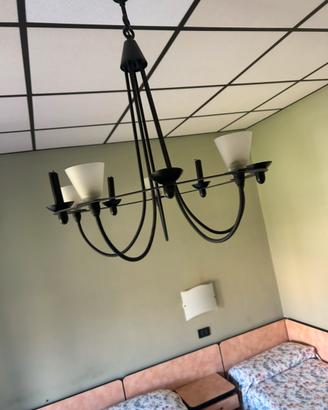 Lsmpadario ferro battuto