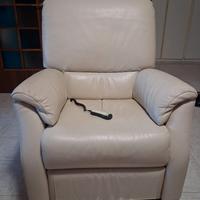 poltrona in vera pelle