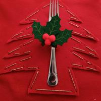 porta posate natalizio 