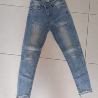 Jeans blu chiaro da donna elasticizzato taglia S