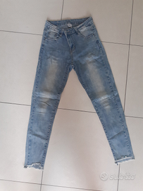 Jeans blu chiaro da donna elasticizzato taglia S