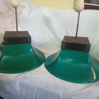 Coppia Di Lampadari Da Biliardo Anni 60.
