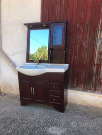 Mobile bagno completo rubinetto e specchio