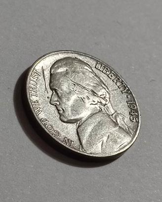 Rara moneta d'argento 5 centesimi 1945 - P
